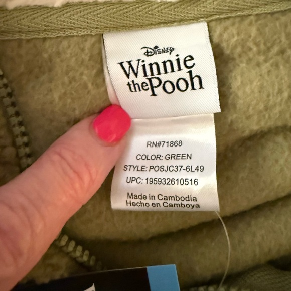 Disney Winnie the Pooh Long Sleeve Sherpa Size Large ππππ - Picture 10 of 13